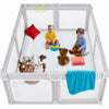Todale Baby Playpen 70     59   - Baby Play Yard With Tear-Resistant Material, Anti-Slip Suckers, Breathable Mesh, Gate - Kids B