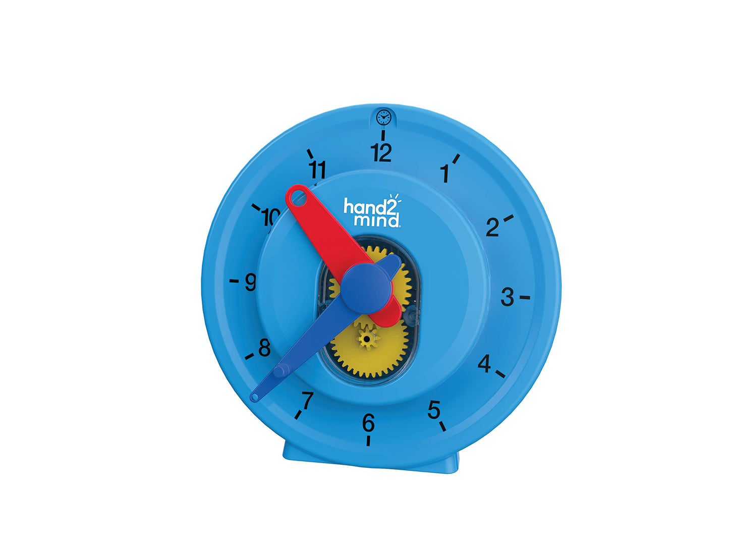 hand2mind Advanced NumberLine Clock, Telling Time Teaching Clock, Elapsed Time Clock, Analog Clock Learning for Kids, Middle Sch