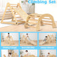 Yoleo Pikler Triangle Set, Foldable 7-In-1 Montessori Climbing Set Fun Baby Pickler-3 Piece Climbing Jungle Gym And Indoor Playg