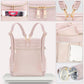 Minsong Diaper Bag Backpack, Fashion Leather Mommy Backpacks, Travel Baby Diaper Bags With In Bag Organizer And Changing Pad (Pi