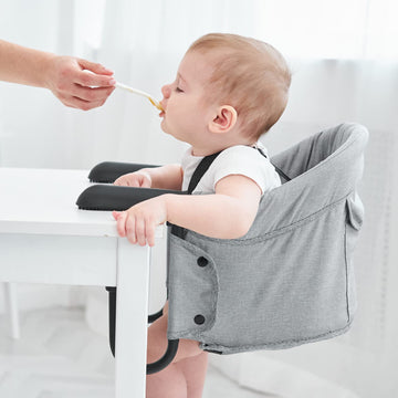 Pandaear Hook On Booster Quick Seat For Baby| Clip On Table High Chair For Home &Travel| Portable Fold-Flat High Load Design -Gr