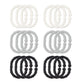Nuby Linkables, Black, Grey, and White Attachable Links for Strollers, Car Seats, and Travel
