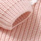 Toddler Baby Boys Girls Sweater Embroidered Long Sleeve Sweater Knitted Shirt Valentines Outfits Clothes Pink White