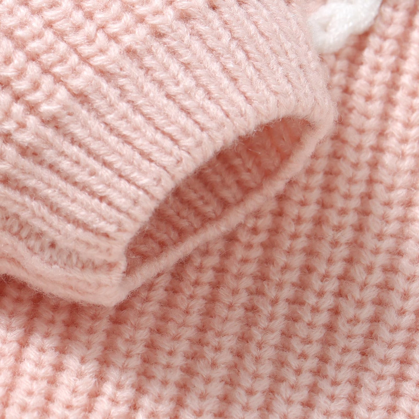 Toddler Baby Boys Girls Sweater Embroidered Long Sleeve Sweater Knitted Shirt Valentines Outfits Clothes Pink White