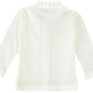 Lilax Baby Girls' Little Hearts Knit Cardigan Sweater (6 Months, Cream)