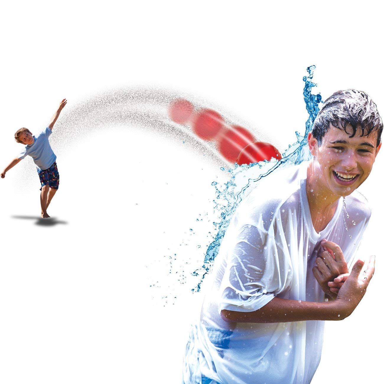 Prime Time Toys Hurricane Reusable Water Balls - 3-Pack Reusable Water Balloons for Kids Age 5+ - Silicone Water Balloons with S