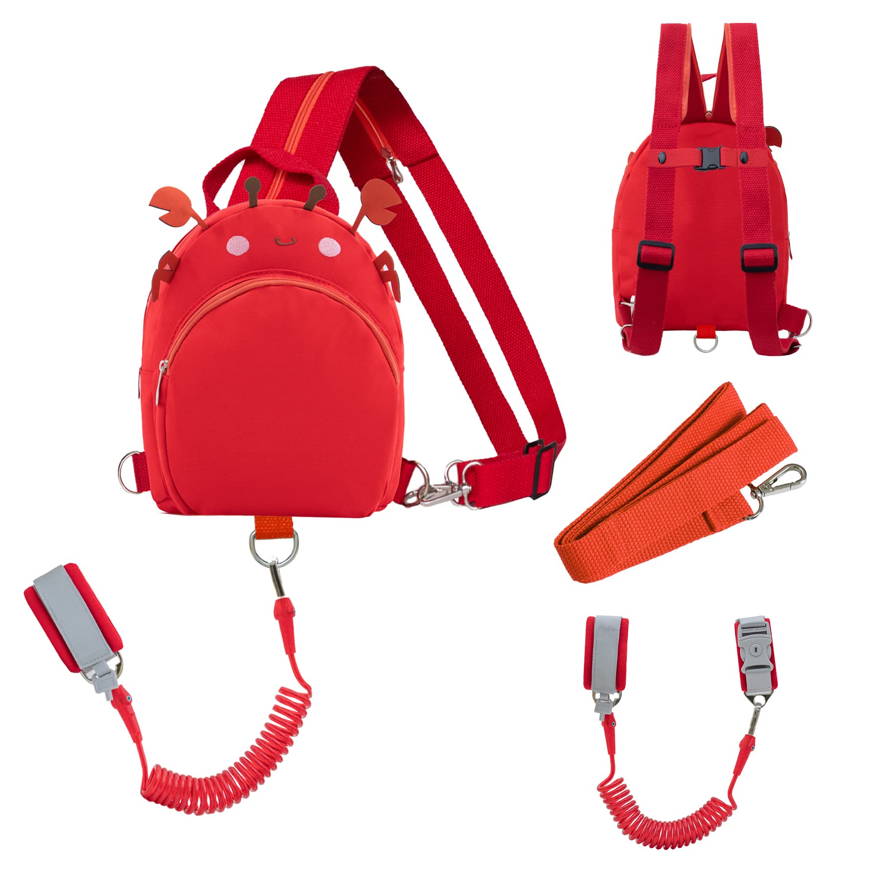 Toddlers Cute Animal Chest Backpacks With Leash Anti-Lost Wristlets Child Kids Link Safety Harness, For Baby Girl Boy 3-6 Years,