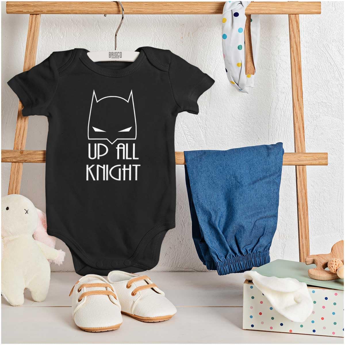 Brisco Brands Up All Night Superhero Baby Romper Boys Or Girls