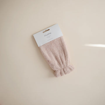 Mushie Baby Bath Mitt | Organic Cotton | Pack Of 2 (Blush)