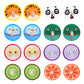 Wodi Wooden Spinning Tops, 16 Pcs Wood Novelty Gyroscopes, Kids Handmade Painted Spinner, Kindergarten Toys, Vintage Craft Spin