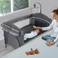 5 in 1 Baby Crib,Baby Bassinet, Bedside Cribs, Pack and Play Changing Table, Portable Travel Baby Bassinet Toys & Music Box,Matt