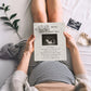 Sonogram Picture Frame Countdown Weeks For Dad - Pregnancy Announcements Ideas Sign - Standard 4'X3' Ultrasound Photo - Gender