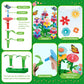 YEEBAY Flower Garden Building Toys for Girls Age 3, 4, 5, 6, 7 Year Old - STEM Gardening Toys for Kids - Stacking Game for Toddl