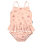 Gerber Girls' One-Piece Swimsuit, Pink Shells