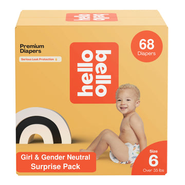 Hello Bello Premium Baby Diapers Size 6 I 17 Count (Pack Of 4) Of Disposable, Extra-Absorbent, Hypoallergenic, And Eco-Friendly