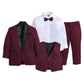 Jeetethnics Boys Maroon Coat Suit Set With Waistcoat Shirt And Trousers (9103Ah)