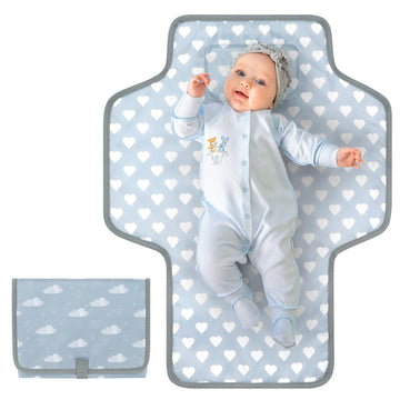 Accmor Portable Diaper Changing Pad, Waterproof Baby Changing Mat, Foldable Travel Diaper Changing Pads For Baby, Baby Essential
