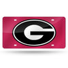Ncaa Georgia Bulldogs Laser Inlaid Metal License Plate Tag