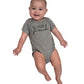 Iyd Clothing - The Future Is Female Baby Bodysuit, Newborn, Heather Gray