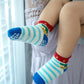 Rative Ankle Anti Slip Non Skid Cotton Socks With Grips Grippers For 6-12 Month Babies Baby Infant Boy Boys Girls (6-12 Months,