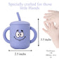 Fumiko Sippy Cups For Toddlers 1-3 - Adorable Personality Designs, Built-In Straw Lock, Easy-Grip Handles, (Dimples)
