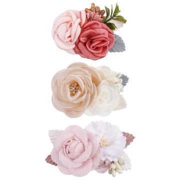 Flower Hair Clip Bfnaagirl Baby Girl Hair Bows Hair Accessories Alligator Clips For Infants Toddlers Gift (One Size, Flower8059)