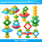 Hieoby Montessori Toys for 1 2 3 4 Year Old Boys Girls Toddlers Preschool Learning Activities 30Pcs Building Blocks Stacking Edu