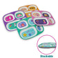 4E'S Novelty 4 Melamine Dinner Plate For Kids Girls, Plastic Mealtime Divided Plates, Dinnerware Dishes Set For Toddlers Picky E