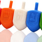 The Dreidel Company Hanukkah Dreidels 100 Bulk Pack Multi-Color Plastic Chanukah Dreidels With English Transliteration - Include
