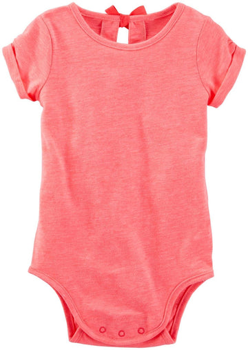Oshkosh B'Gosh Baby Girls' Knit Bodysuit 11057115, Orange, 6 Months