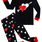 Family Feeling Baby Girls Pajamas Valentines Day Long Sleeve Cotton Boys Love Pyjamas Toddler Kid Pjs Size 12-18 Monthes