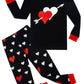 Family Feeling Baby Girls Pajamas Valentines Day Long Sleeve Cotton Boys Love Pyjamas Toddler Kid Pjs Size 18-24 Monthes