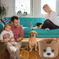 Homeypine Dog Shaped Basket, Large Woven Cotton Rope Animal Storage Basket For Kids, Baby Laundry Basket For Toys, Towels, Blank