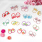Willingtee 120Pcs (60 Pairs) Mix Colors Girl'S Elastic Hair Ties Soft Rubber Bands Hair Bands Holders Pigtails Hair Accessories