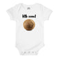 The Spunky Stork Unisex Baby Little Coconut Organic Newborn Tropical Bodysuit (3-6M) White