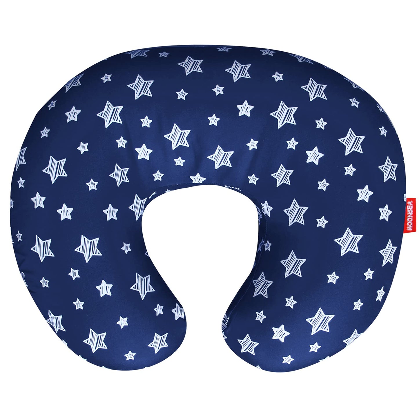 Nursing Pillow Cover Navy For Baby Boys, Snug Fits Boppy Nursing Pillow Slipcovers Super Soft, For Breastfeeding Moms, Navy Star