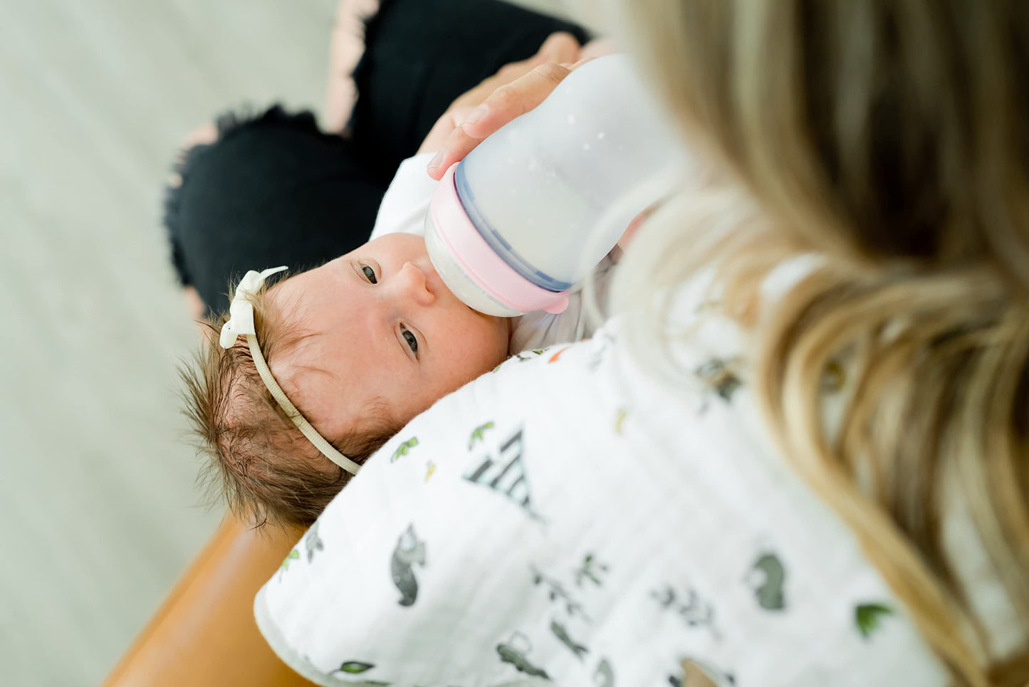 Little Unicorn Cotton Muslin Burp Cloths | 100% Cotton | Multi-Layer | Ultra Absorbent & Soft | Reversible | Large 21 X14 (Fores