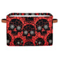 Halloween Skull Storage Basket Bin - Skull Theme Decorative Baskets Gift Basket for Halloween Storage Box Collapsible Storage Cu