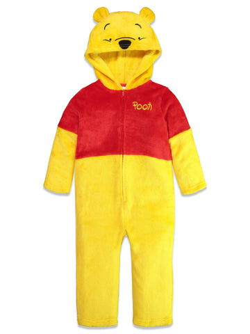 Disney Winnie The Pooh Toddler Boys Fleece Zip Up Coverall 5T