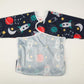 Sigzagor Baby Bib Sleeved Shirt With Pocket 1-3 years old Toddler Painting Drawing (Rocket)