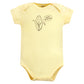 Touched By Nature Unisex Baby Organic Cotton Bodysuits, Peas And Thank You, Preemie