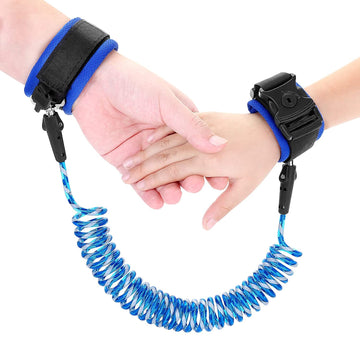 Reflective Anti Lost Wrist Link, Anti Lost Wrist Link Anti Lost Leash Baby Leash With Child Upgraded Safety Locks For Kids (Blue