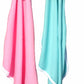 BRANDONN Newborn Biggest Size (36 INCH X 27 INCH) with Fancy Boon Border Baby Blanket for Babies (Pack of 2;SEAGreen & Pink)