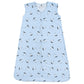 Hudson Baby Unisex Baby Cotton Sleeveless Wearable Sleeping Bag, Sack, Blanket, Sailboats, 6-12 Months
