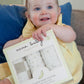 Nana Baby Burp Cloths | 100% Organic Muslin Cotton | Set Of 3 (Ivory/Oatmeal)