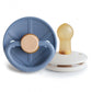 Frigg Little Viking Natural Rubber Baby Pacifier 2-Pack | Made In Denmark | Bpa-Free (Ocean View/Cream, 0-6 Months)