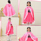 Century Star Girl Fur Princess Cape With Hood Girls Cloak For Little Girls Christmas Pink 7-9 Years