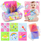 usrela Baby Toys 6 to 12 Months - Tissue Box Toy, Baby Toys for 6 12 18 Months, Unicorn Tissue Learning Toys with Alphabet Numbe