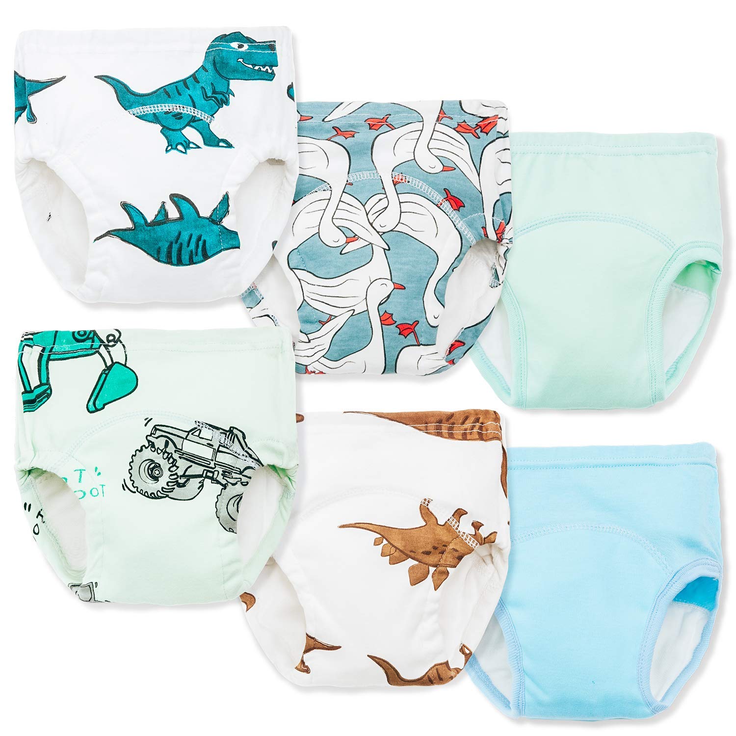 Joyo Roy 6Pcs Toddler Training Underwear Boys Toddler Boys Underwear Little Boys Underwear Training Diapers Toddler Training Pan