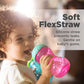 Nuby 3 Piece No-Spill Easy Grip Cup With Flex Straw, Clik It Lock Feature, Girl, 10 Ounce